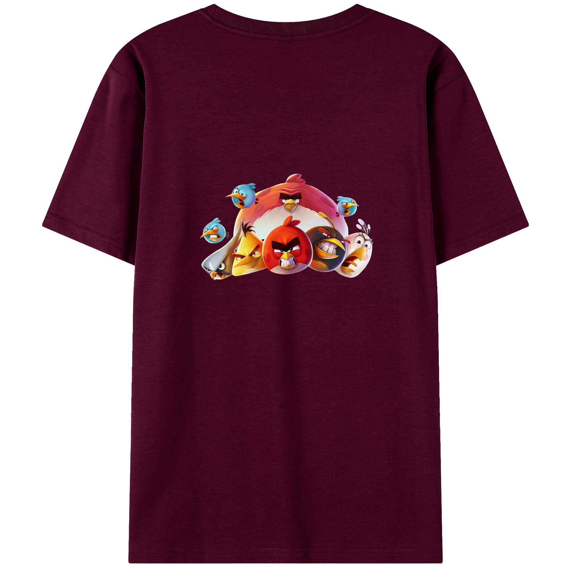 （画像用） Angry Birds アングリーバード レディース半袖Tシャツ(バックプリント)